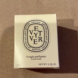NEW DIPTYQUE MINI CANDLE VETYVER 1.23 oz, 35g NEW IN BOX